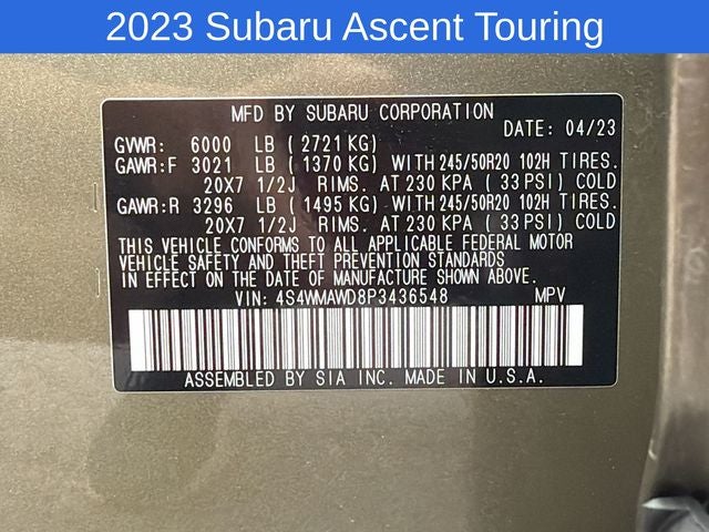 2023 Subaru Ascent Touring