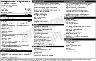 2024 Hyundai Santa Fe Hybrid Limited