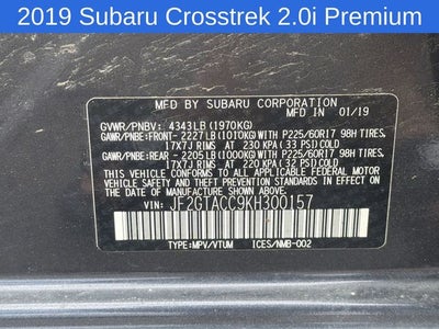 2019 Subaru Crosstrek 2.0i Premium