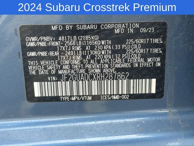 2024 Subaru Crosstrek Premium