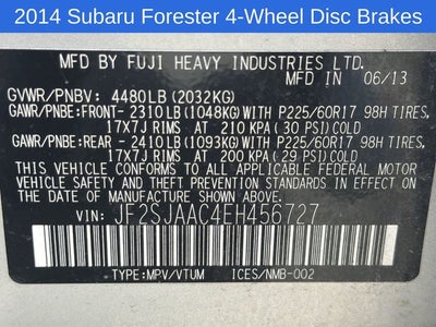 2014 Subaru Forester 2.5i