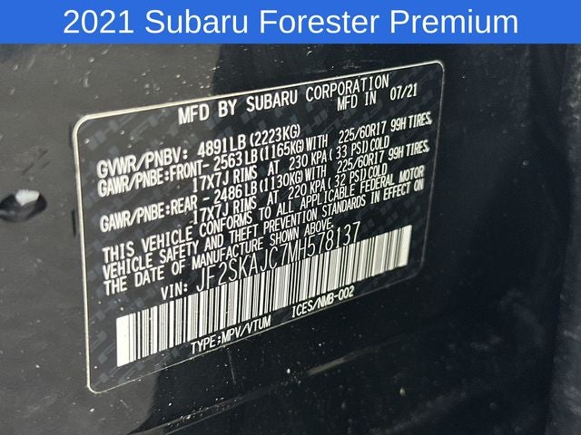 2021 Subaru Forester Premium