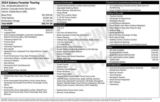 2024 Subaru Forester Touring