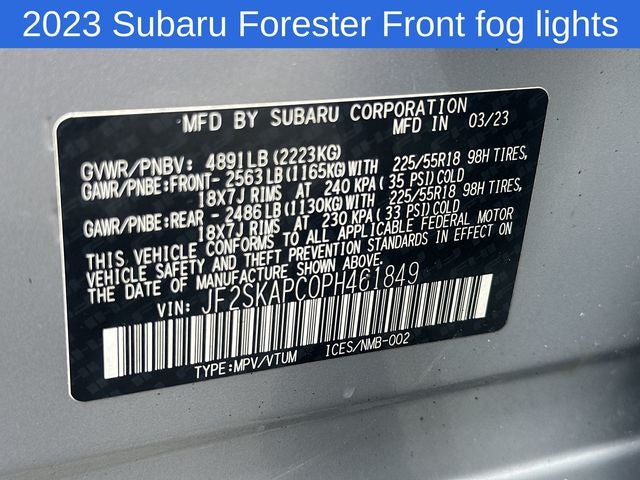 2023 Subaru Forester Limited