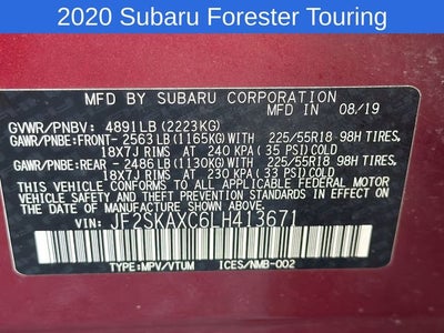 2020 Subaru Forester Touring