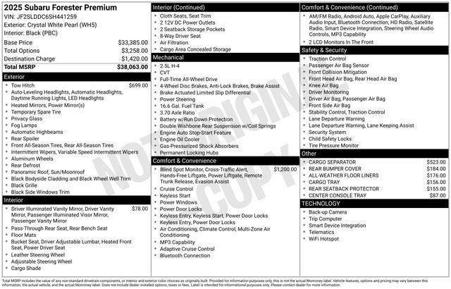 2025 Subaru Forester Premium