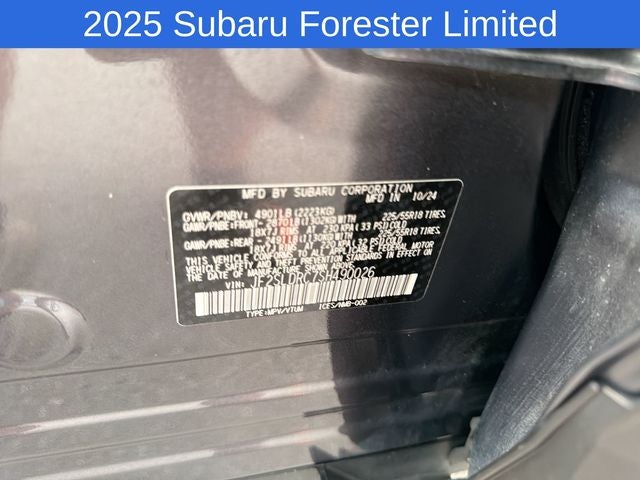 2025 Subaru Forester Limited