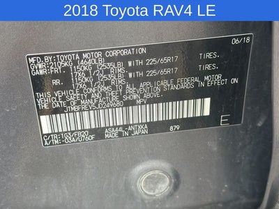 2018 Toyota RAV4 LE