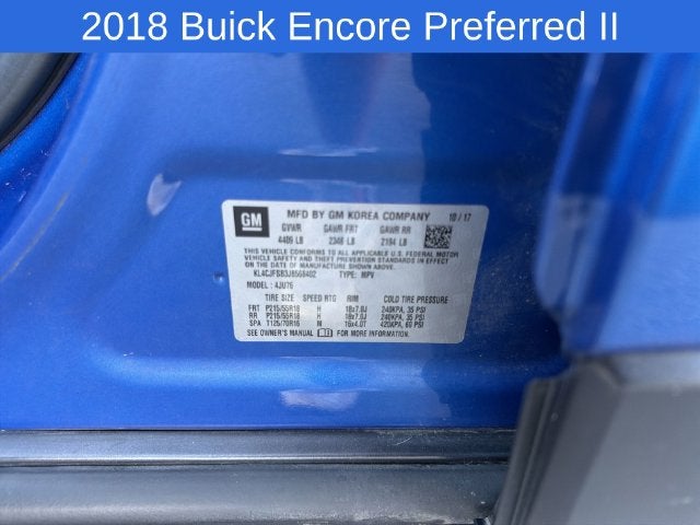 2018 Buick Encore Preferred II