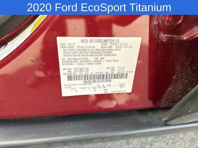 2020 Ford EcoSport Titanium
