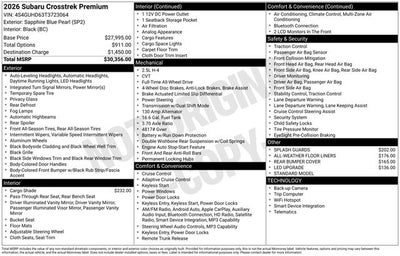 2026 Subaru CROSSTREK Premium