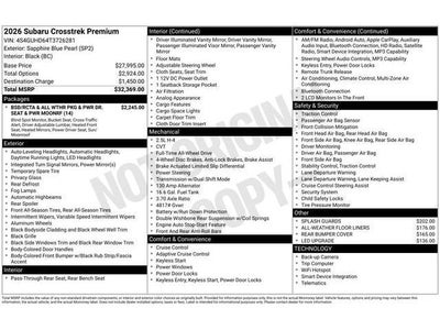 2026 Subaru CROSSTREK Premium