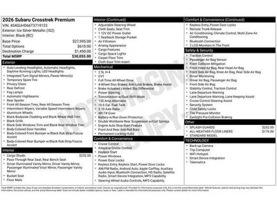 2026 Subaru CROSSTREK Premium