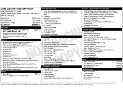2026 Subaru CROSSTREK Premium
