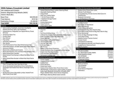 2026 Subaru CROSSTREK Limited