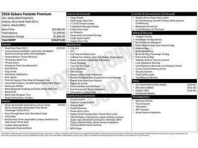 2026 Subaru FORESTER Premium