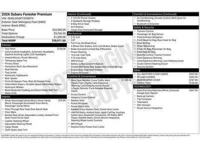 2026 Subaru FORESTER Premium