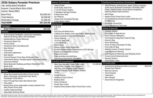 2026 Subaru FORESTER Premium