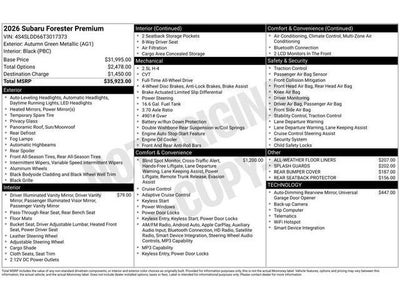 2026 Subaru FORESTER Premium