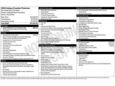 2026 Subaru FORESTER Premium