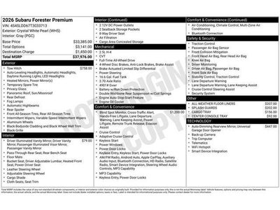 2026 Subaru FORESTER Premium
