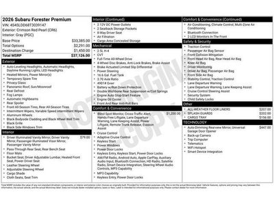 2026 Subaru FORESTER Premium