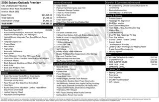 2026 Subaru OUTBACK Premium