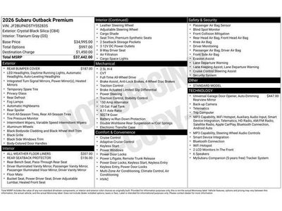 2026 Subaru OUTBACK Premium