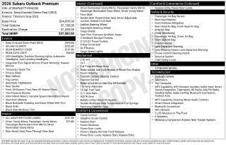 2026 Subaru OUTBACK Premium