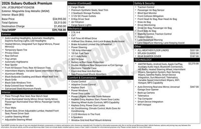 2026 Subaru OUTBACK Premium
