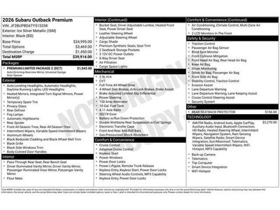 2026 Subaru OUTBACK Premium