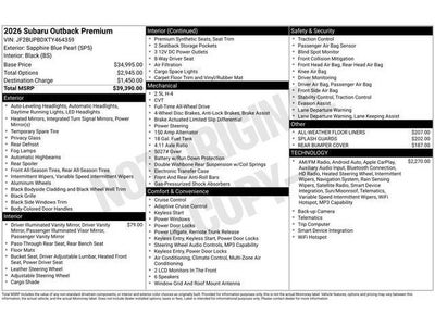 2026 Subaru OUTBACK Premium