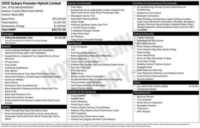 2025 Subaru FORESTER Limited Hybrid