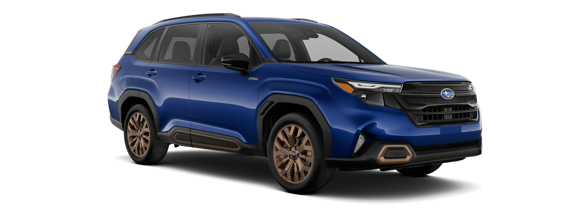 2025 Subaru Forester Sport Hybrid Shown in Sapphire Blue Pearl