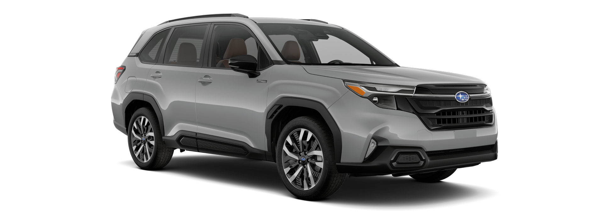 2025 Subaru Forester Touring Hybrid Shown in River Rock Pearl