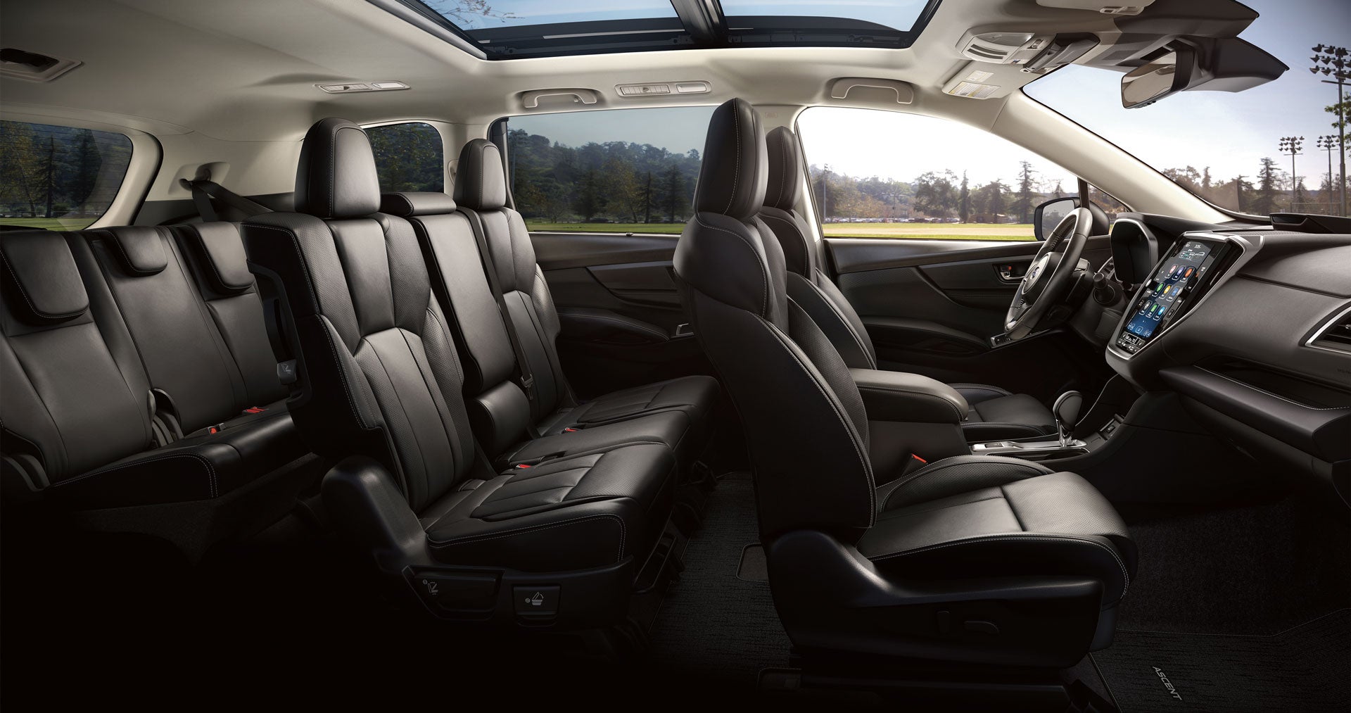 2026 Subaru Ascent Limited 8-Passenger Shown in Slate Black Leather