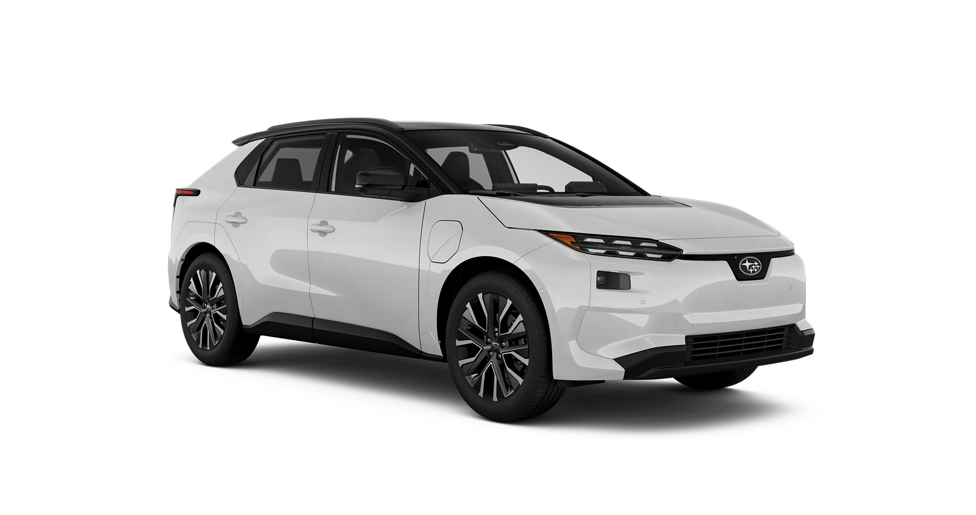2027 Subaru Solterra Touring XT Shown in Cosmic White Pearl Two Tone