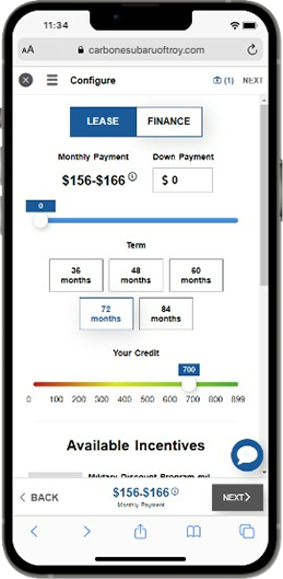 website on mobile phone credit check
