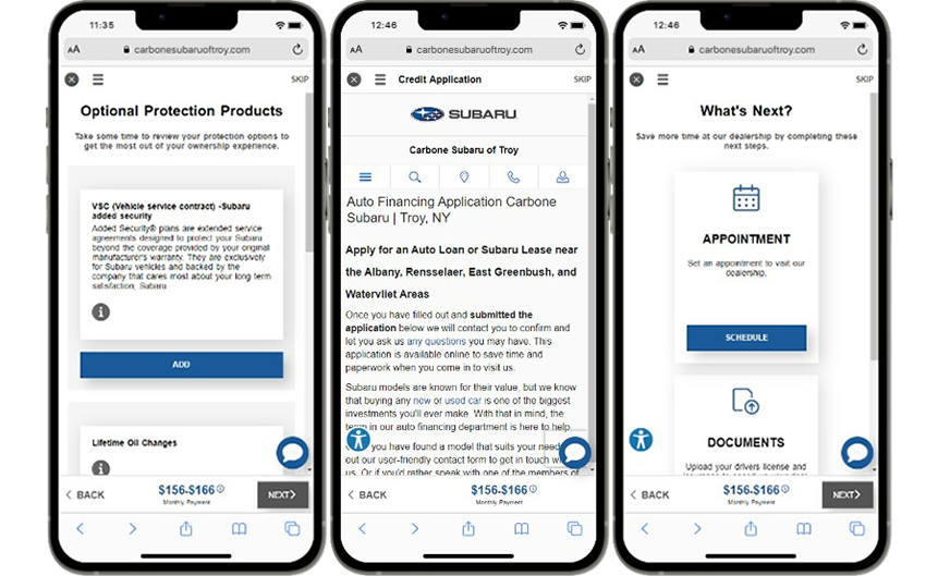 website on mobile phones