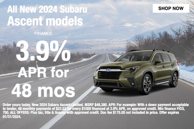 All New 2024 Subaru Ascent models